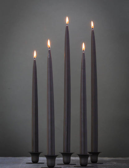 Black Danish Taper Candle 12" Taper