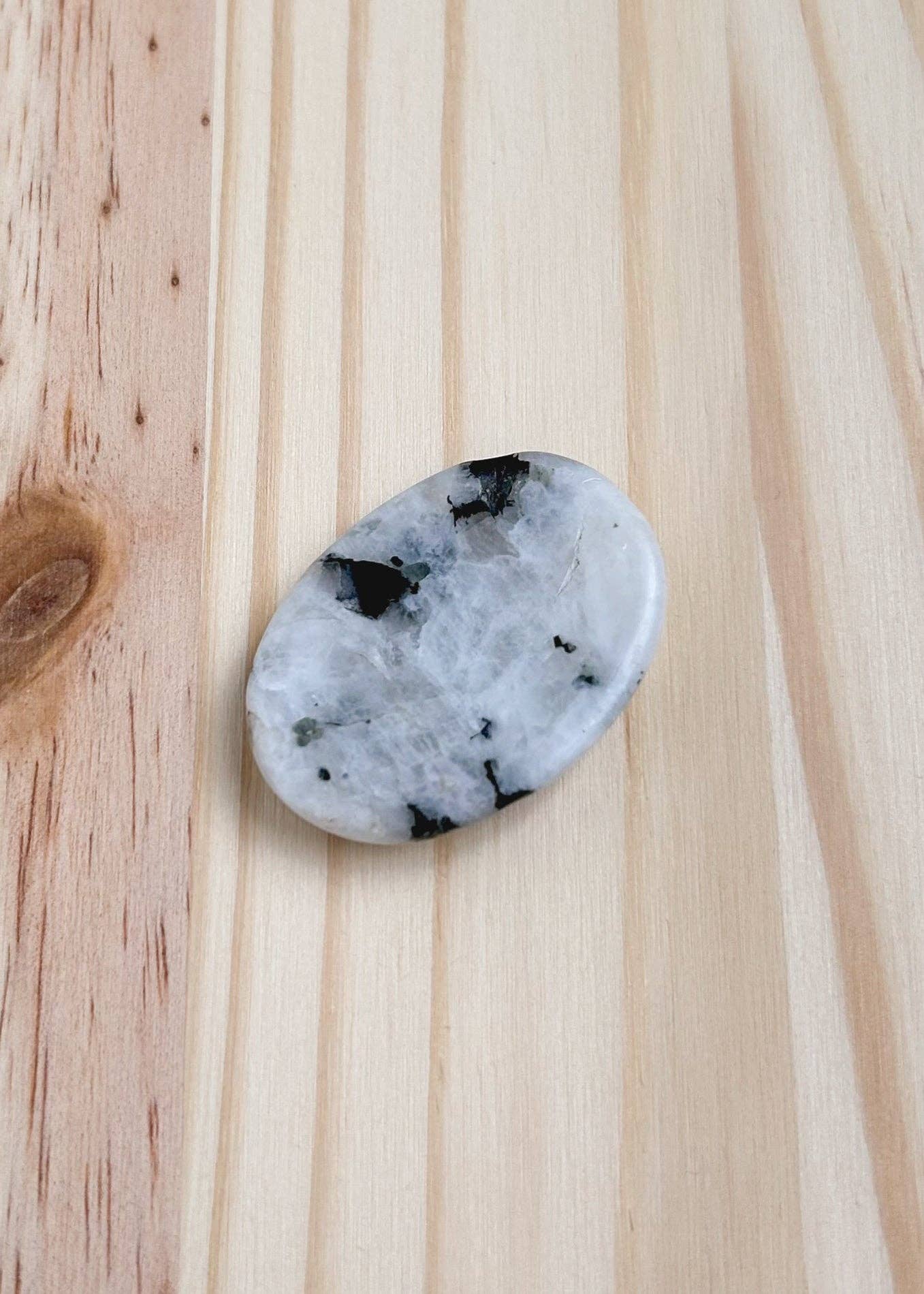 Palm Stone | Rainbow Moonstone