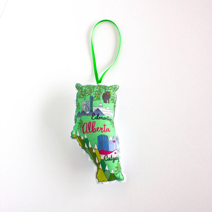 Alberta map ornament