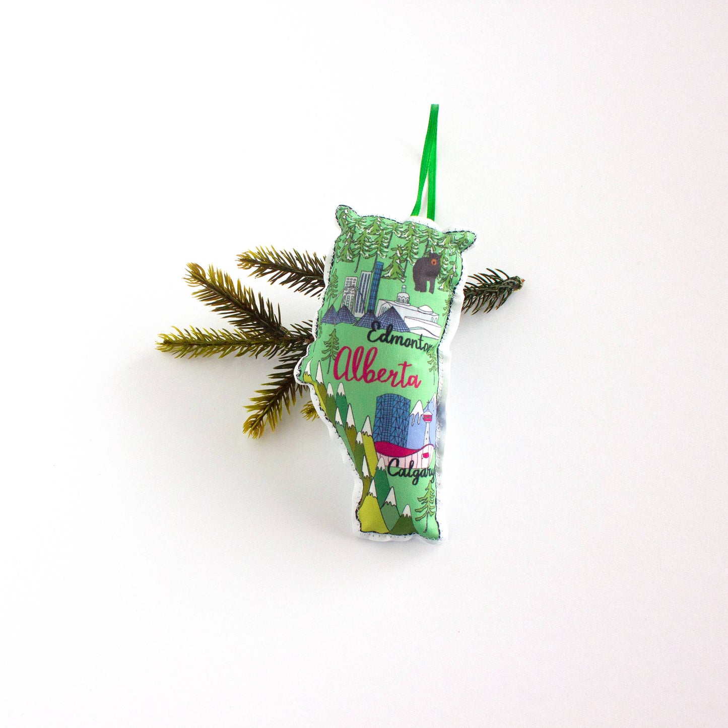 Alberta map ornament