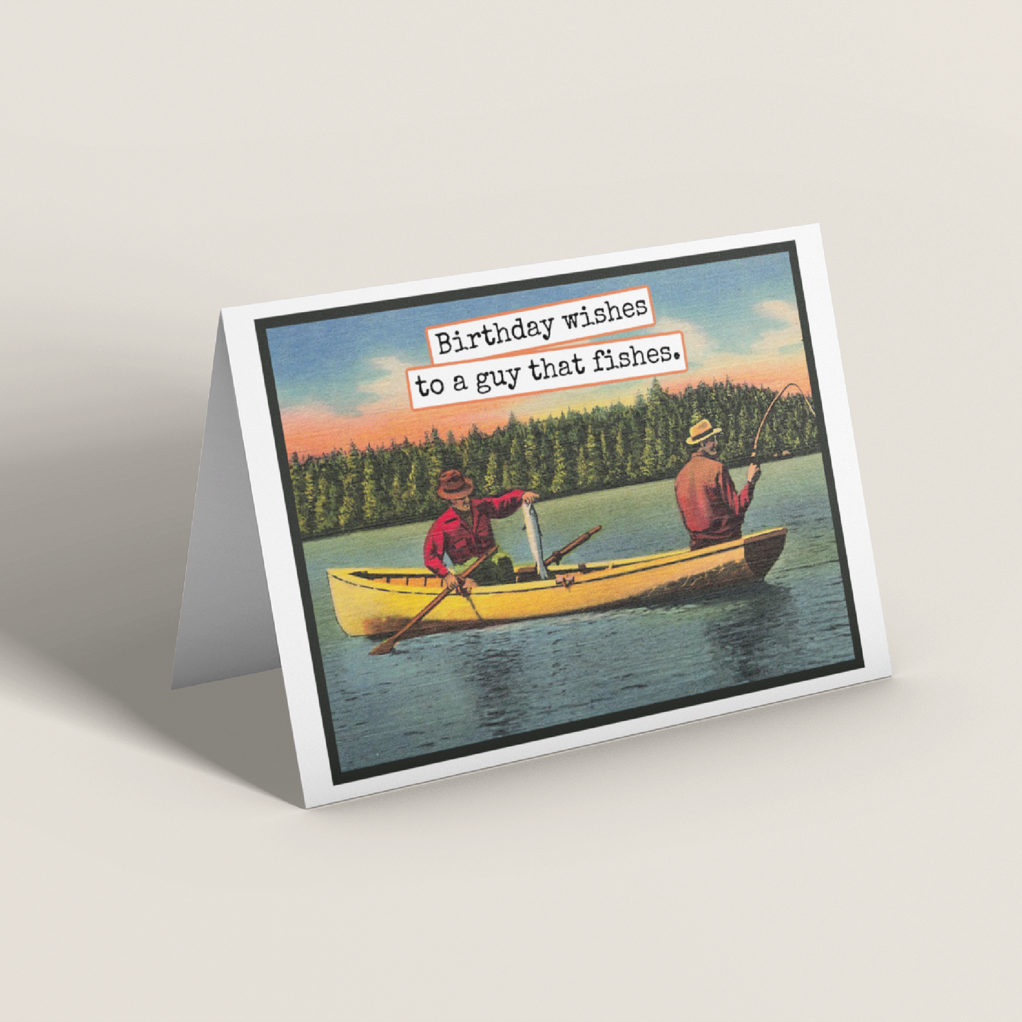 Greeting Card. Birthday Wishes To A Guy That Fishes.