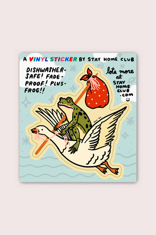 Goose Ride Vinyl Sticker