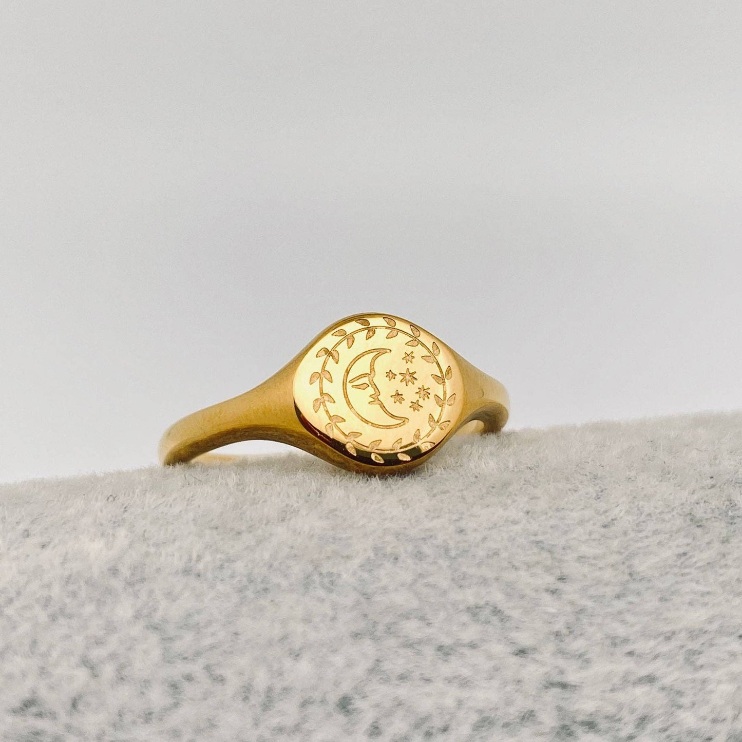 Sun Celestial Gold Plated Ring