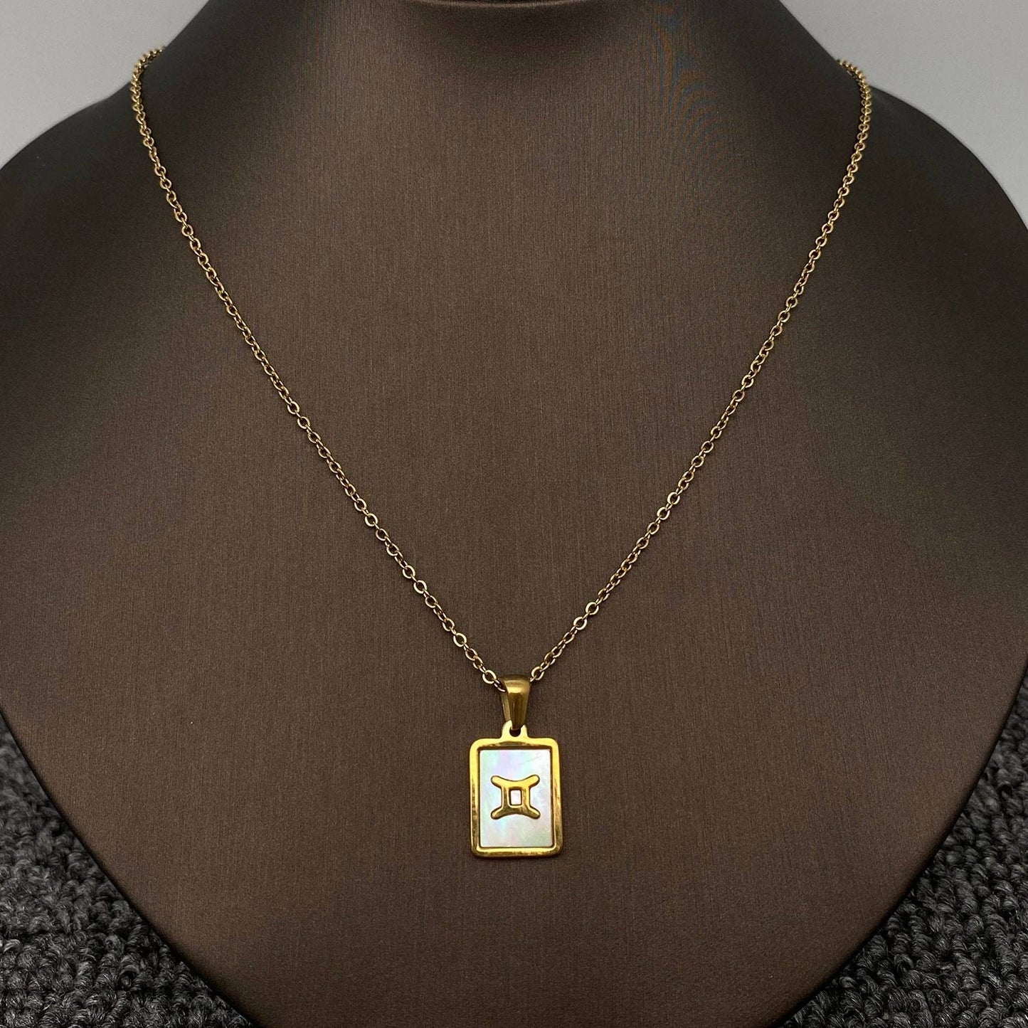 Zodiac  Square Necklace