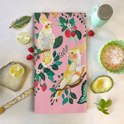 Cockatiel Birds | TEA TOWEL