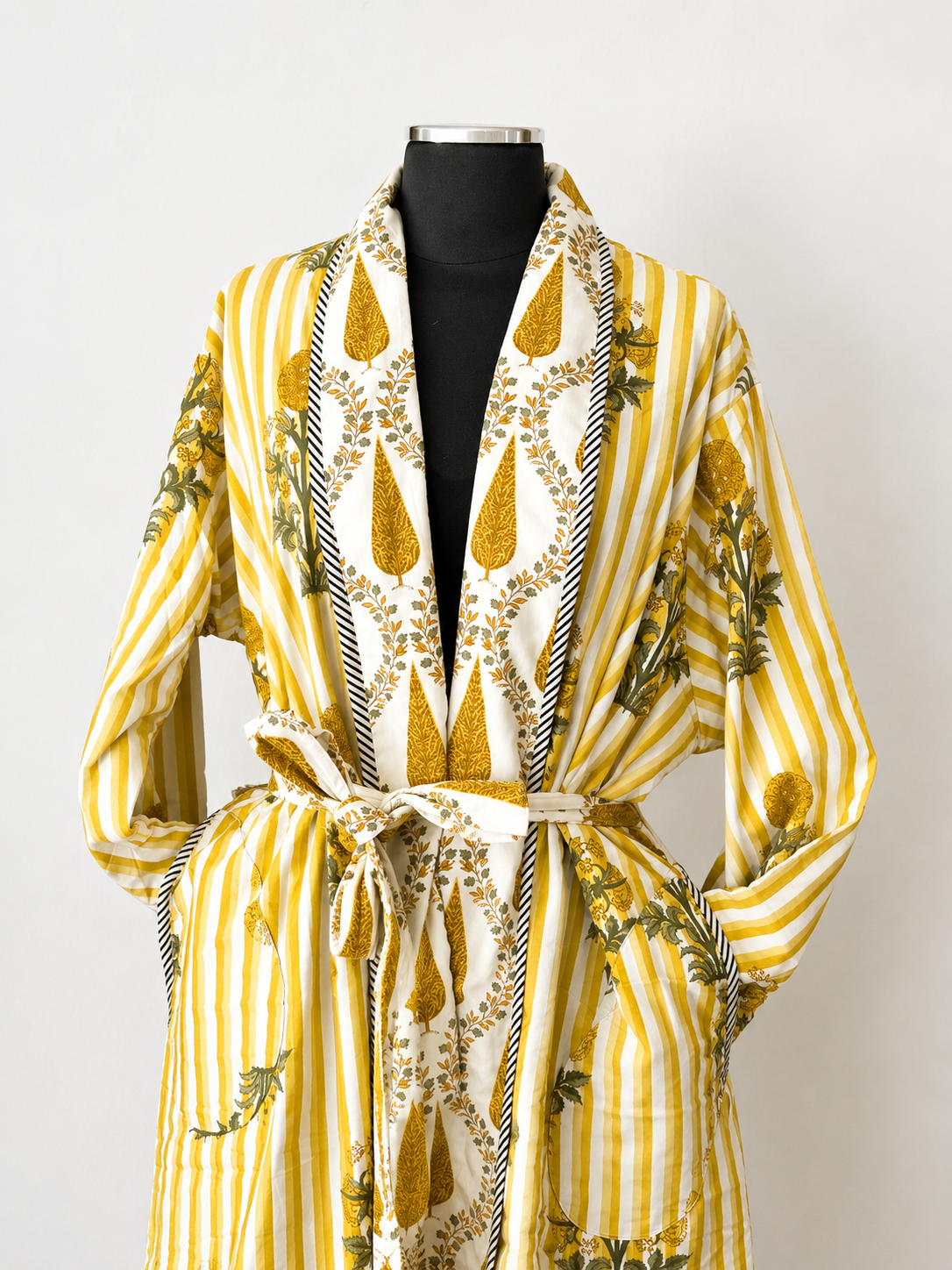 Ajmer Quilted Reversible Robe
