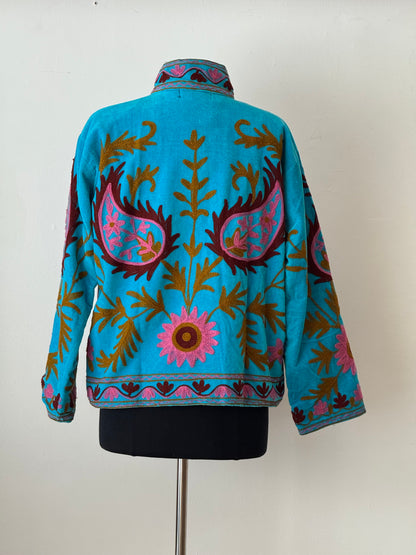 Suzani velvet embroidered jacket