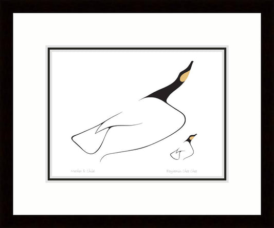Mother & Child by Benjamin Chee Chee Framed Art Print