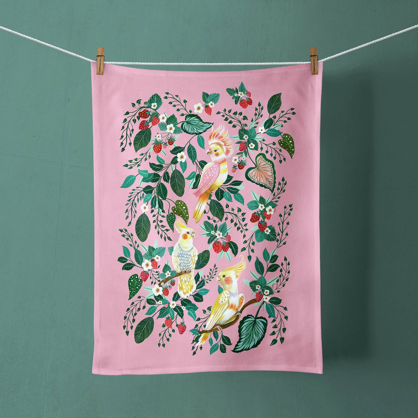 Cockatiel Birds | TEA TOWEL