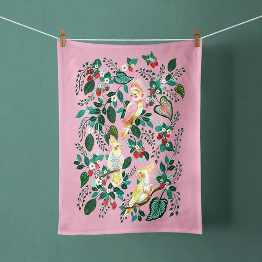 Cockatiel Birds | TEA TOWEL