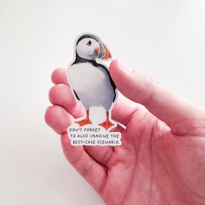Puffin Vinyl Sticker: With Backer Card