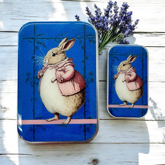 Large Lady Bunbury, Bunny Notions Tin