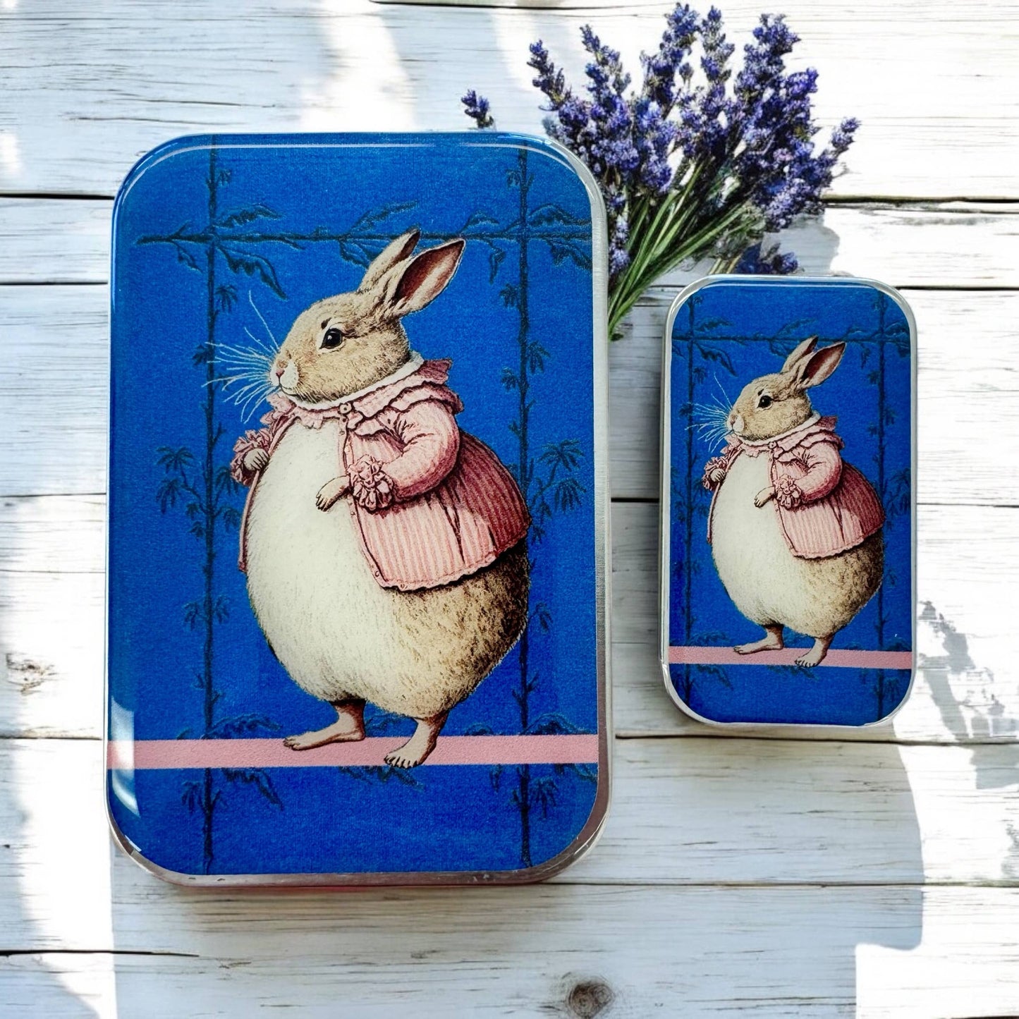 Small Lady Bunbury, Bunny Notions Tin