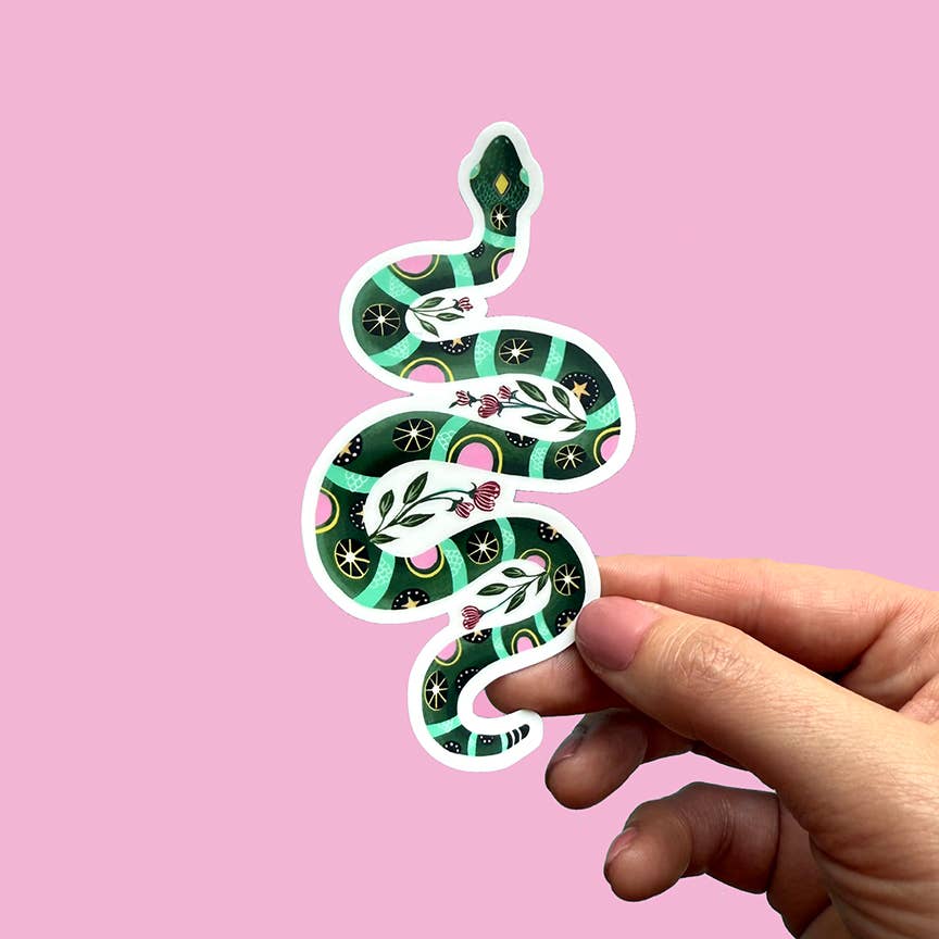 Green Snake Sticker | Serpent Sticker