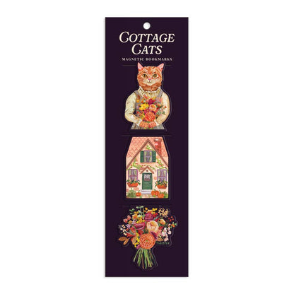 Cottage Cats Magnetic Bookmarks