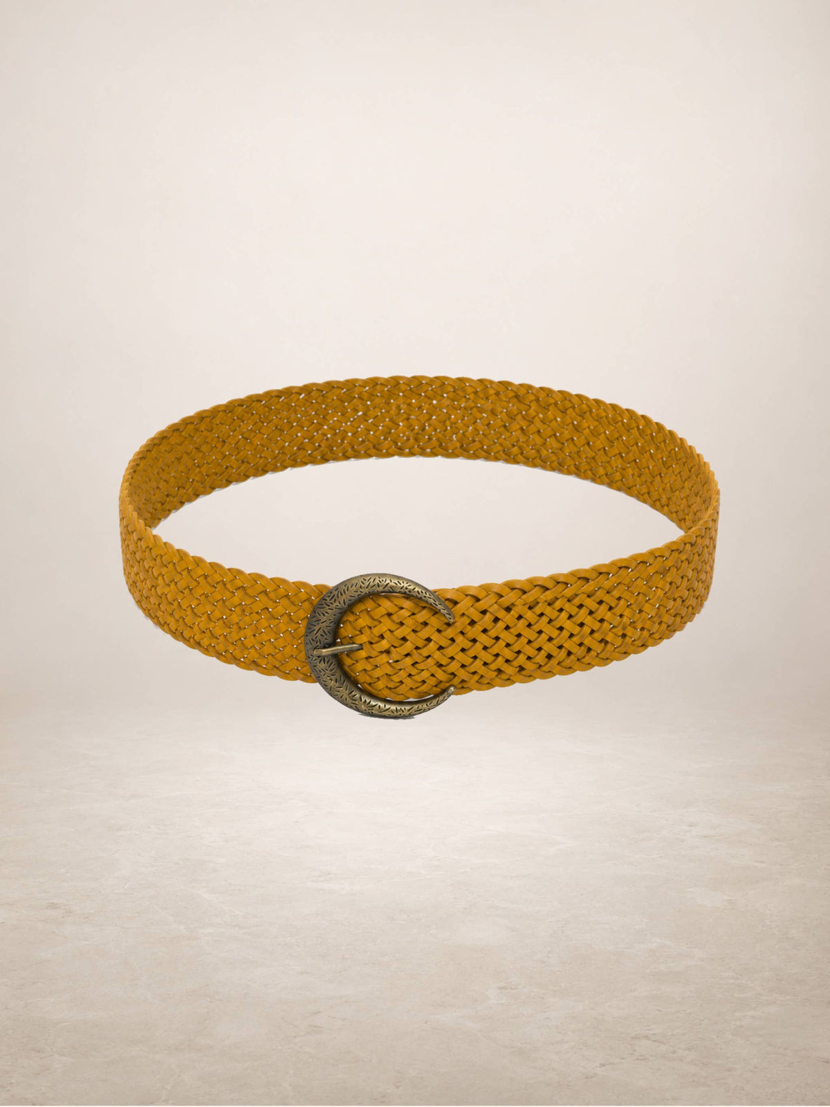 LIMIA - Leather belt: Camel / + 100 cm