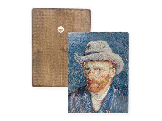 Reproduction On Ecological Wood, 30X19cm, Selfportrait