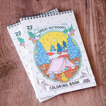 Outdoor Adventure Premium Coloring Book