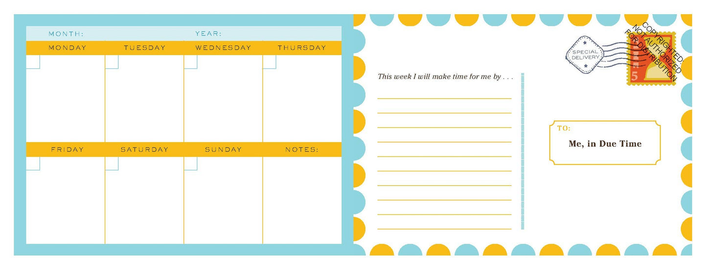 Letters to My Future Self Weekly Agenda