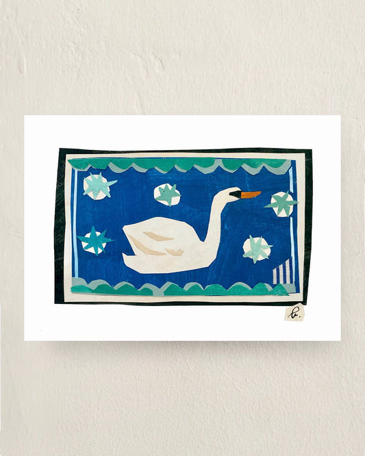 Sweet Swan giclée art print