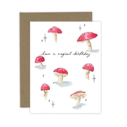 Magical Birthday Card | Red Mushroom: Kraft
