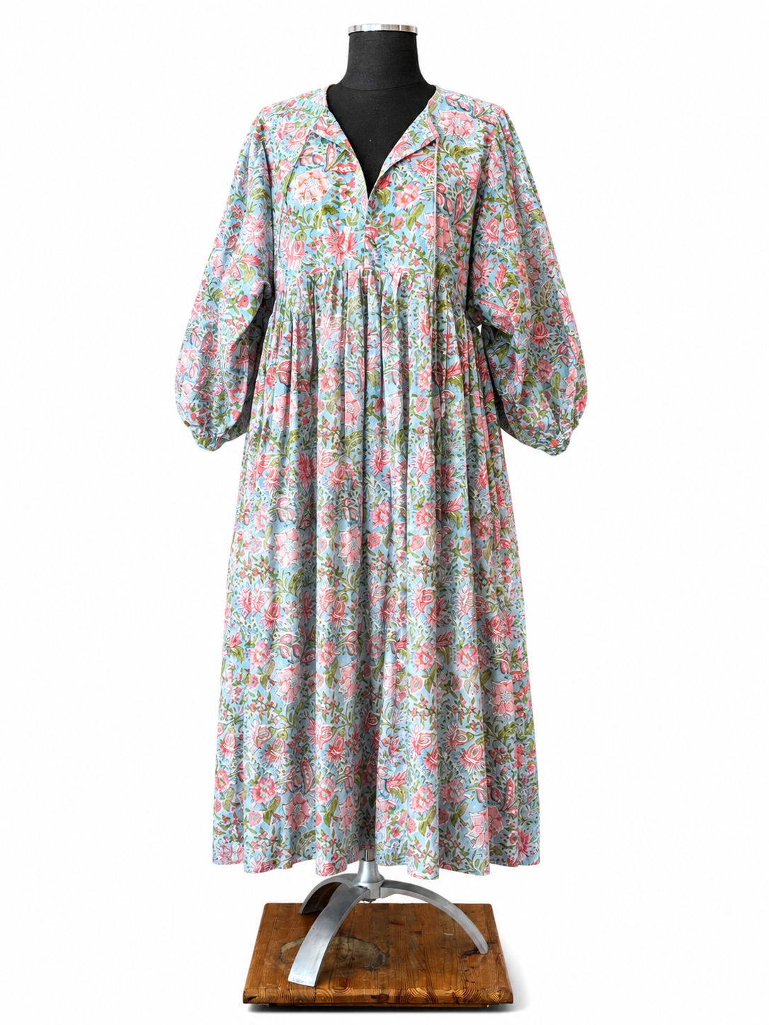 Meena Block Print Maxi Dress