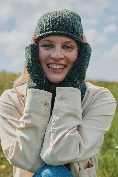 Hazelwood Roll Hem Beanie - Green: One Size