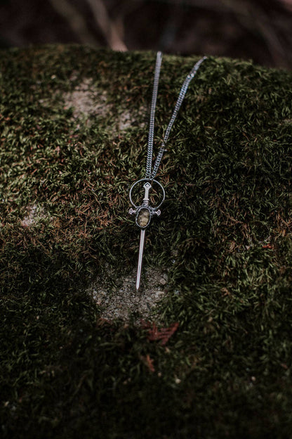 Vassa Sword Necklace | Citrine Sword Necklace