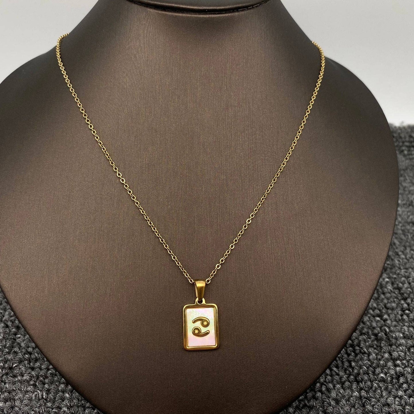 Zodiac  Square Necklace