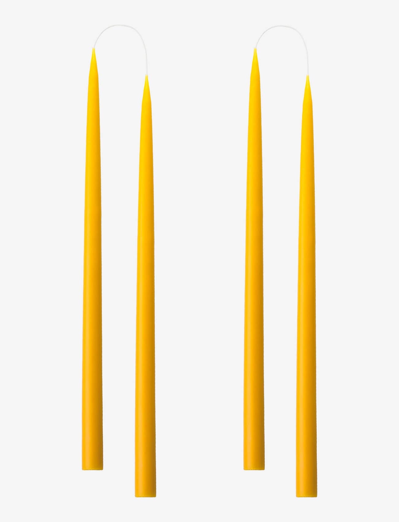 Bright Yellow Danish Taper Candle 12" Taper
