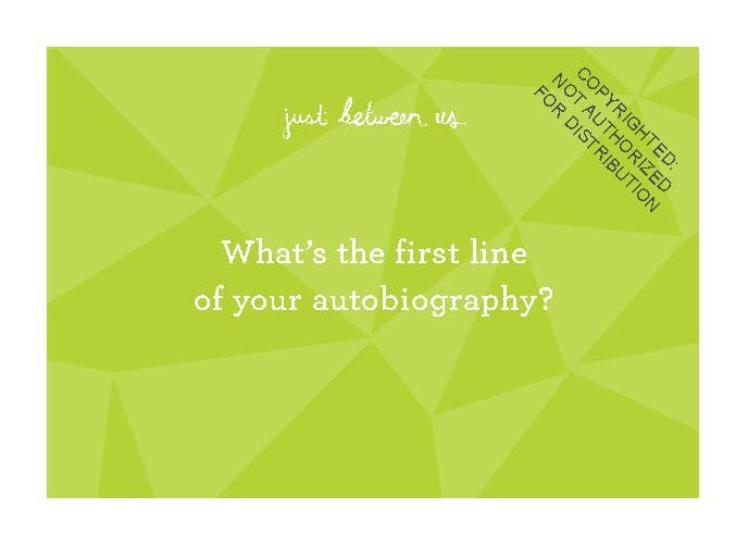 Just Between Us: Conversation Cards for the Whole Family