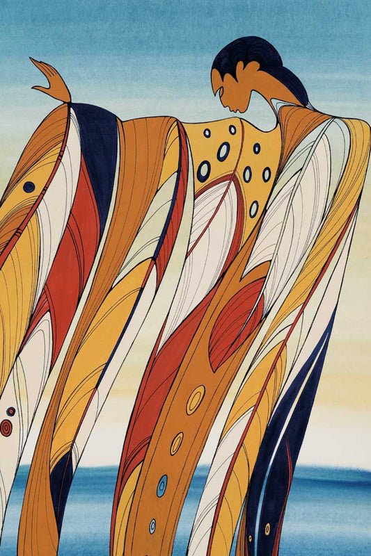 Black Hills Woman Art Print by Artist Maxine Noel