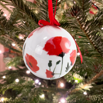 Christmas Ornament Poppies,