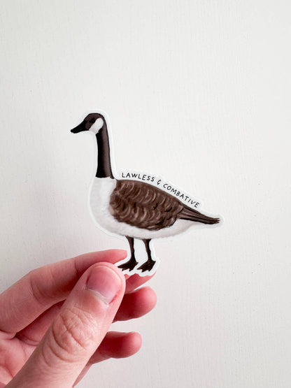 Lawless & Combative Canada Goose Vinyl Sticker: With Backer Card