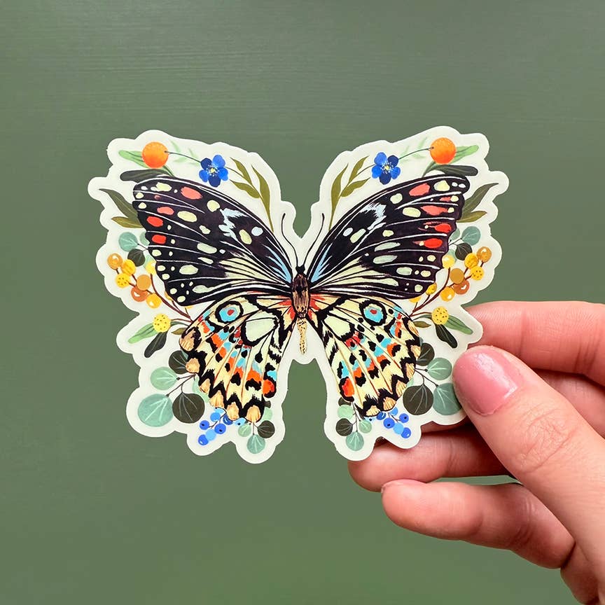 Butterfly Vinyl Sticker - Wildlife Sticker - Nature Sticker