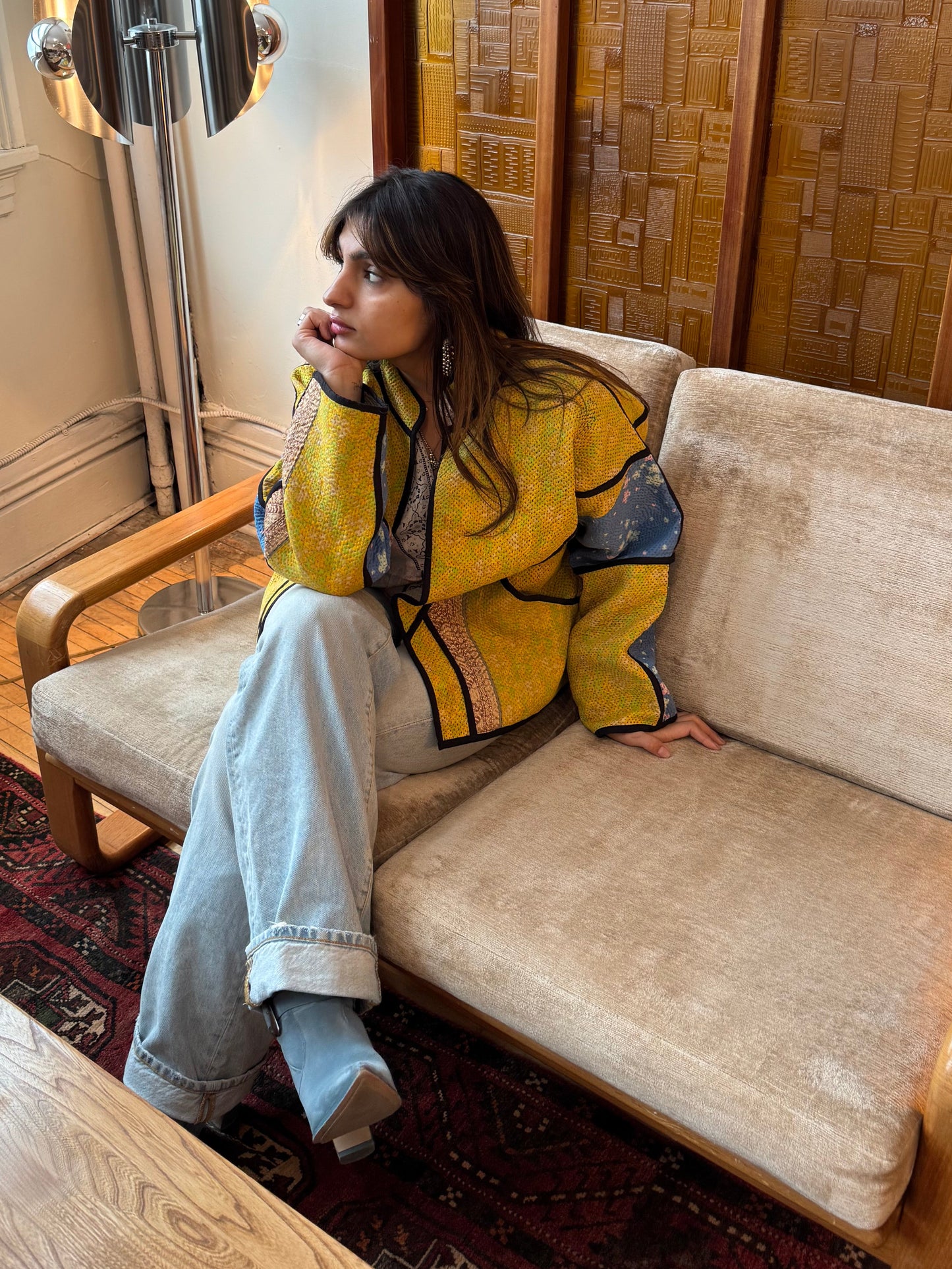 Lahore Quilted Kantha Patchwork Jacket