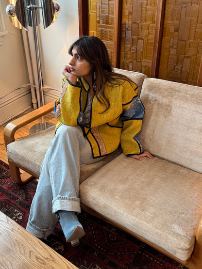 Lahore Quilted Kantha Patchwork Jacket