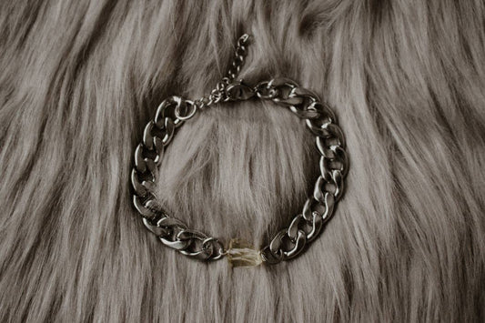 Citrine Magician Bracelet – Raw Crystal & Chunky Chain