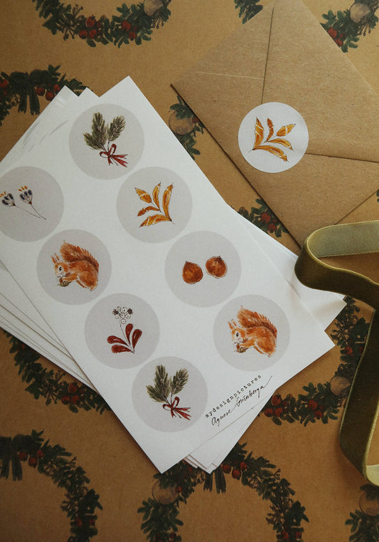 Winter season Sticker Set