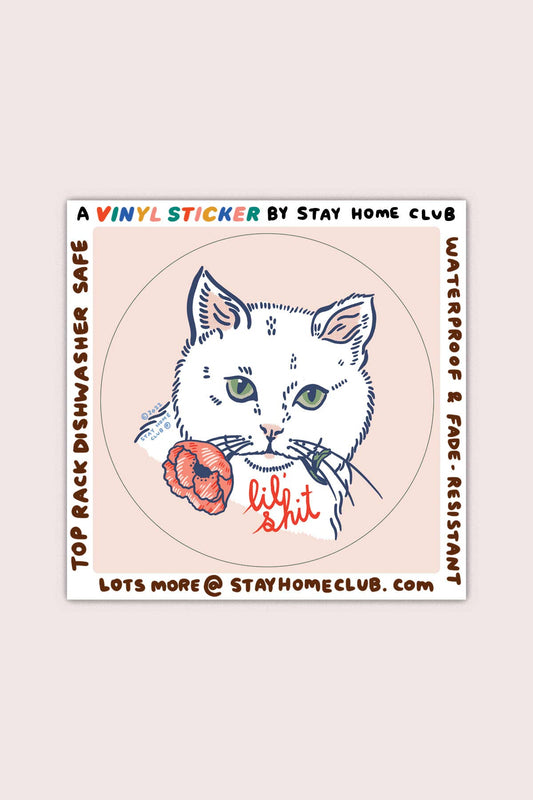 Lil Shit (Cat) Vinyl Sticker