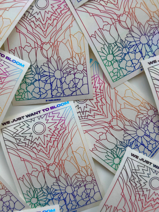 Flower Pride Flag Suncatcher