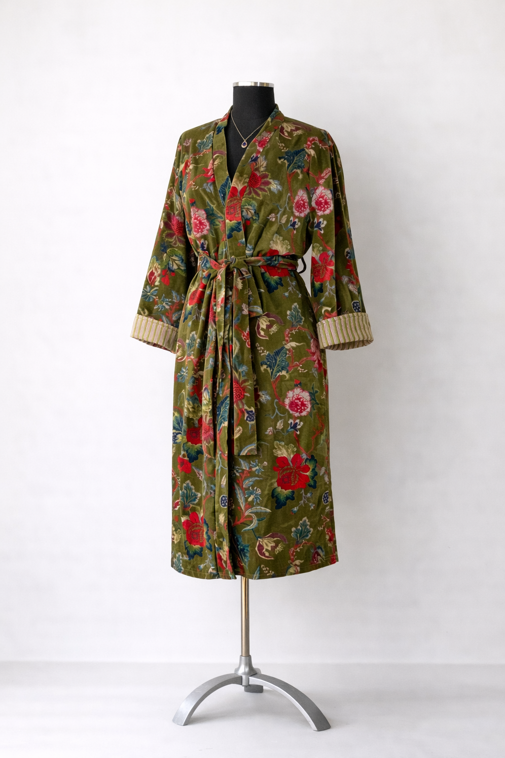 Floral Velvet Robe