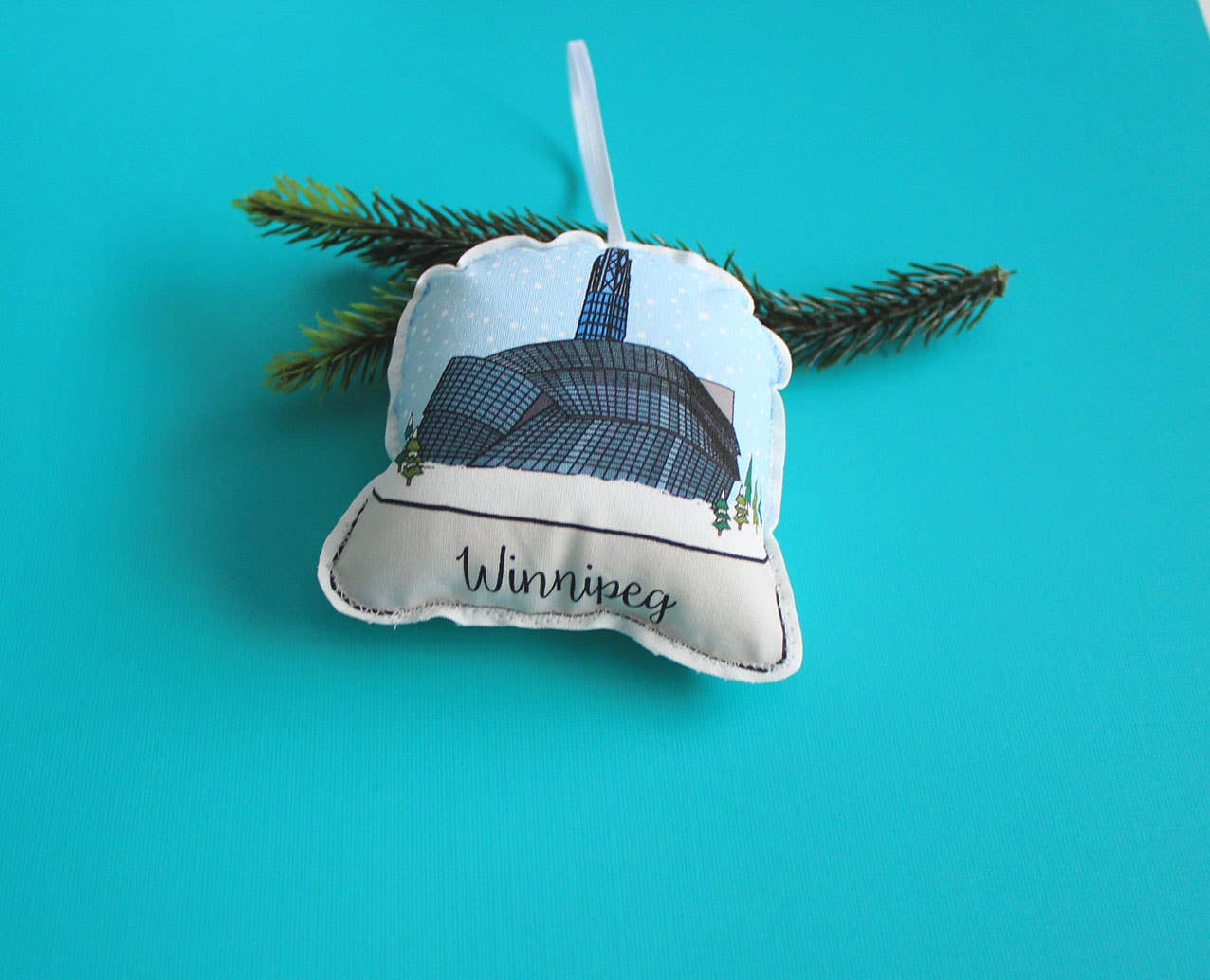 Winnipeg snow globe ornament
