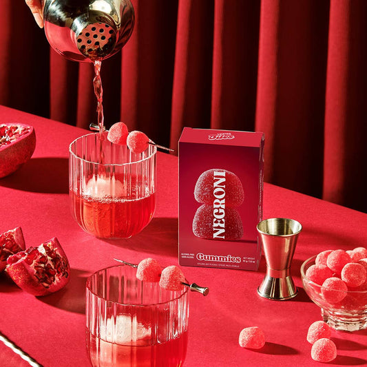 Negroni Gummies, Chewy Candies, Alcohol-Free