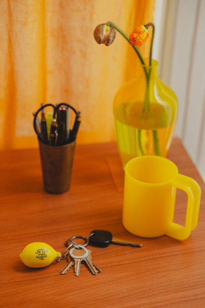 Lemon Stress Ball Keychain