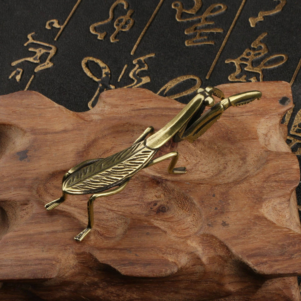 Praying Mantis Solid Copper Insect Ornament Miniature Model