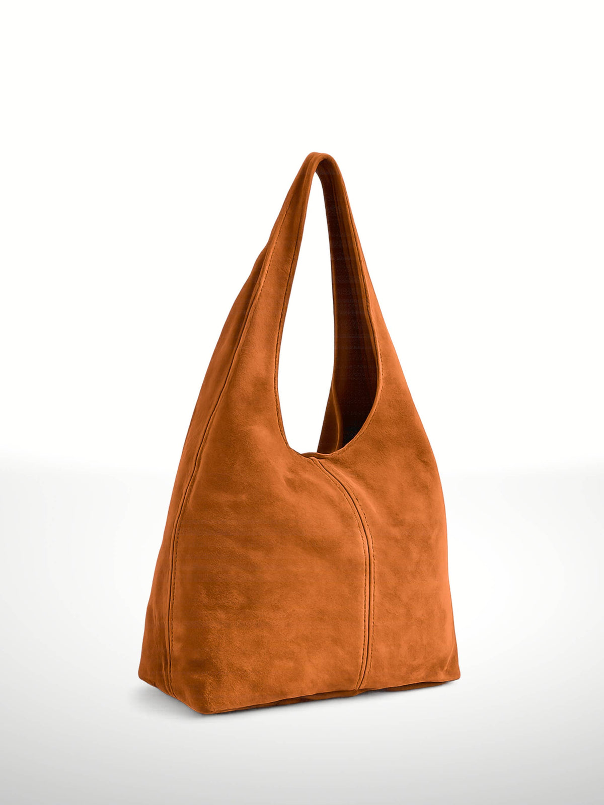 SILVIA - Suede leather bag: Leather i