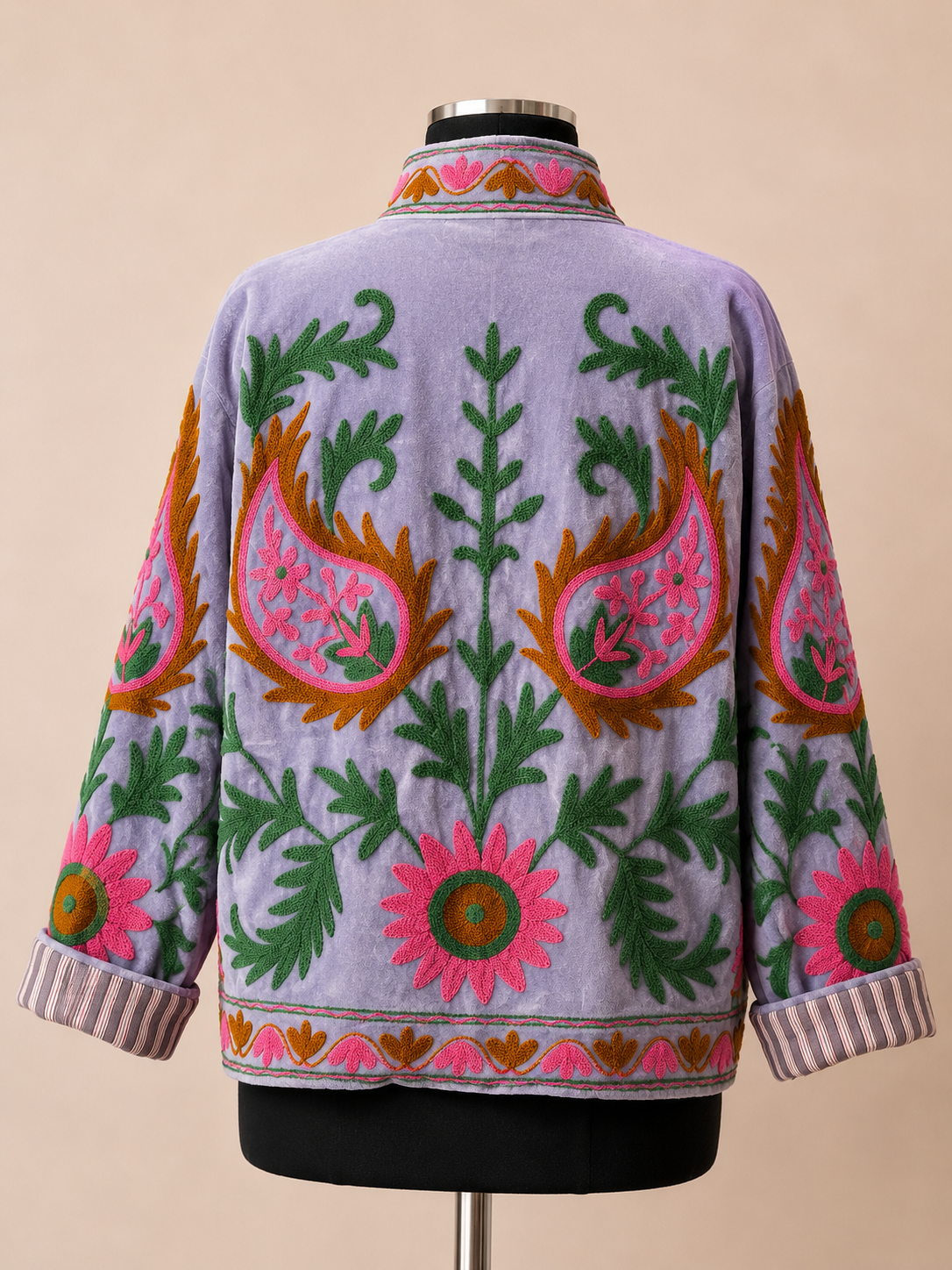 Suzani velvet embroidered jacket