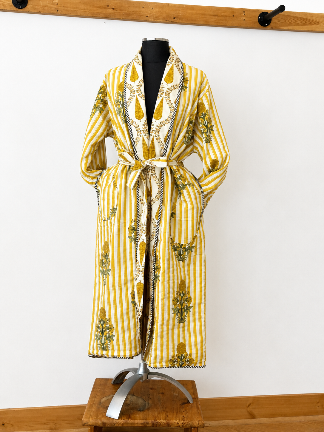 Ajmer Quilted Reversible Robe