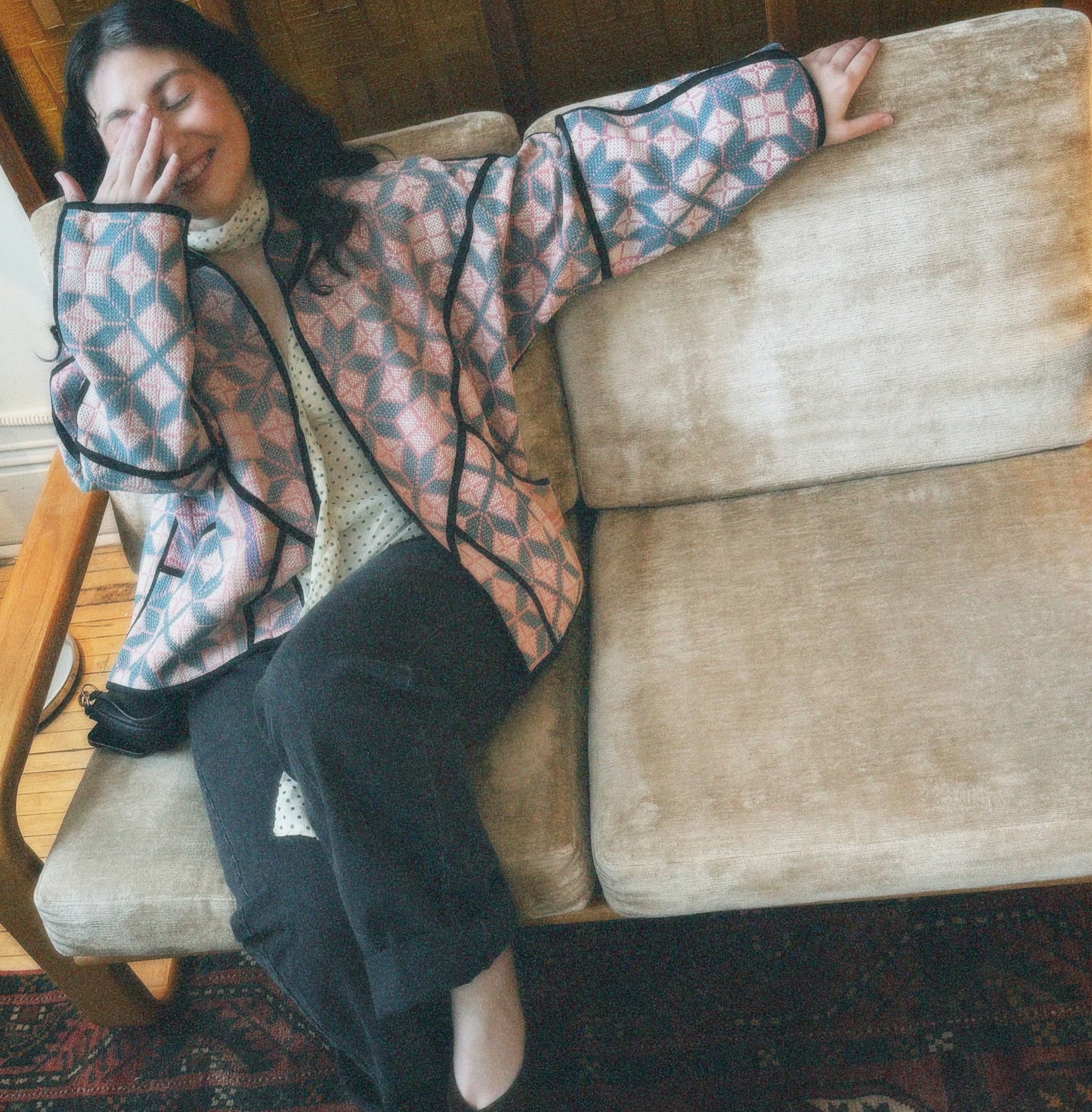 Lahore Quilted Kantha Patchwork Jacket